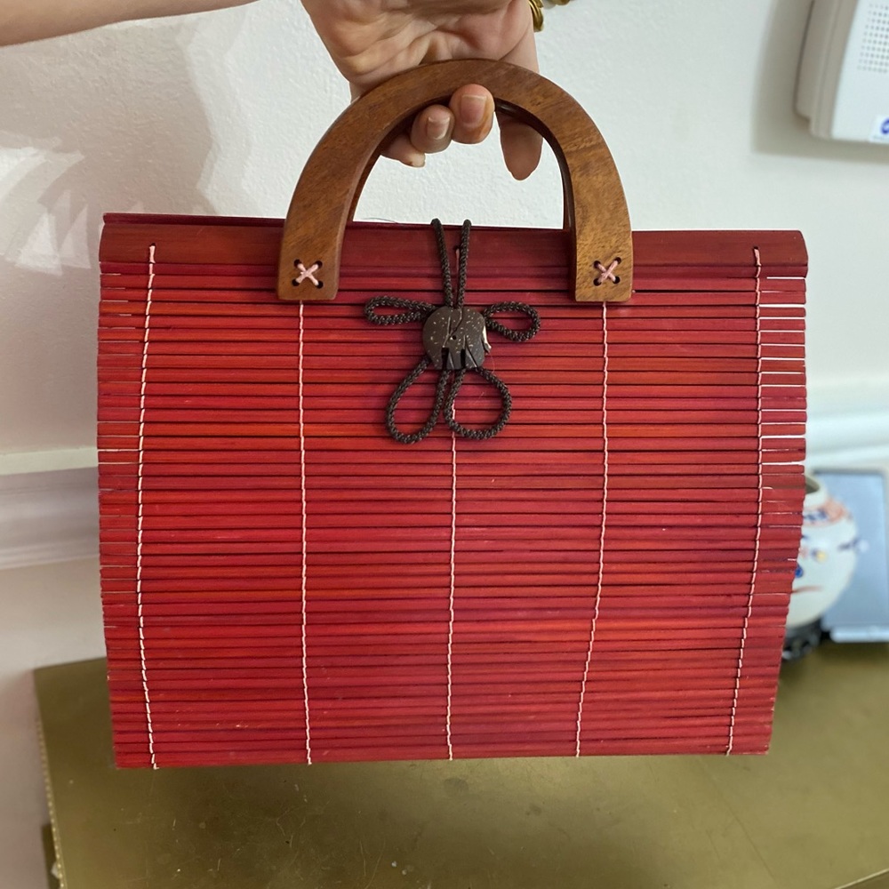 Handcrafted Party & Outdoor Antique Wooden Purse